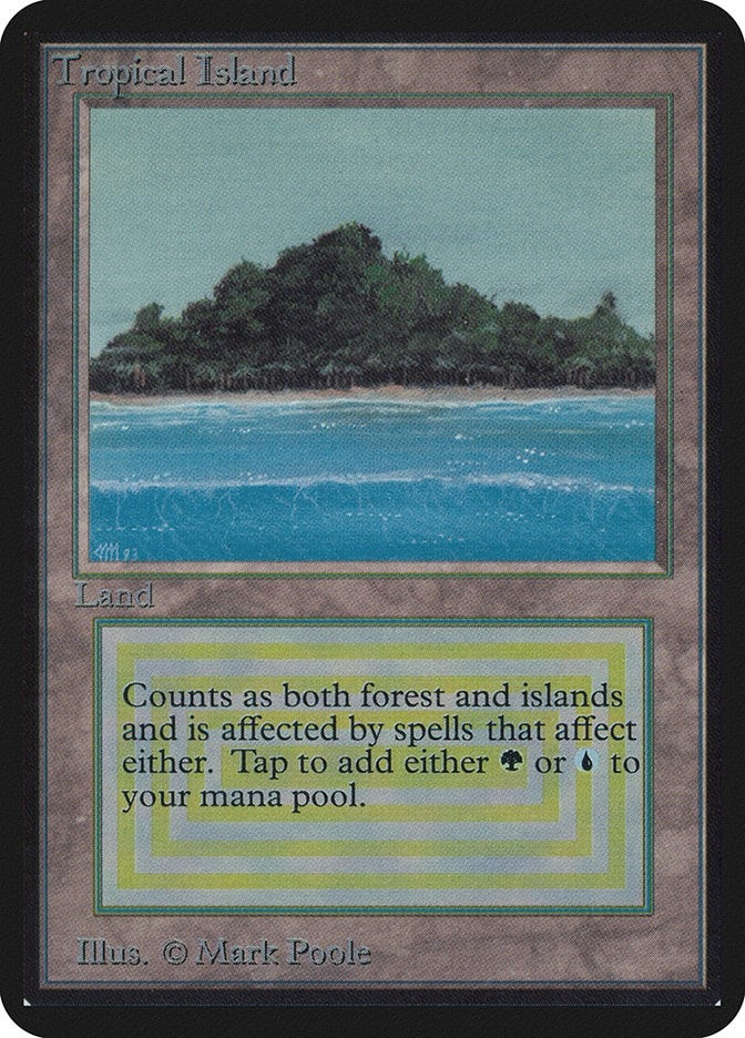Image for Tropical Island (LEA) - Magic: The Gathering