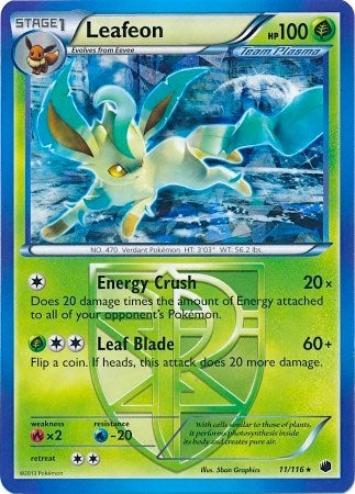 Leafeon - 11/116 (BW Plasma Freeze) (011/116) (PR)