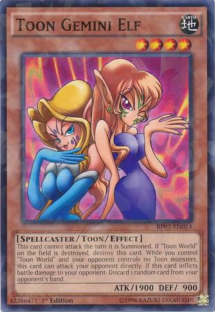 Toon Gemini Elf (Shatterfoil) (BP03-EN014) (BP03)