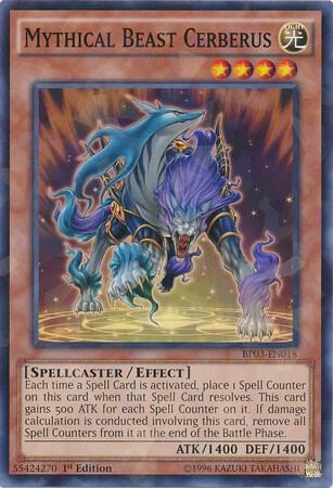 Mythical Beast Cerberus (Shatterfoil) (BP03-EN018) (BP03)