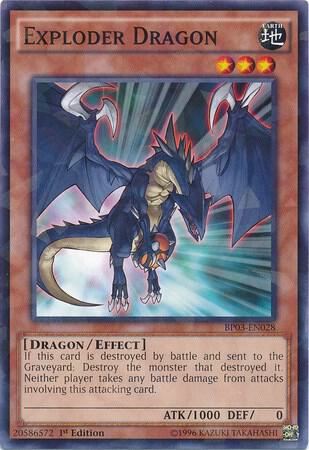 Exploder Dragon (Shatterfoil) (BP03-EN028) (BP03)