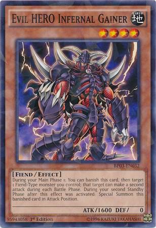 Evil HERO Infernal Gainer (Shatterfoil) (BP03-EN032) (BP03)