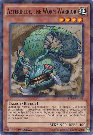 Aztekipede, the Worm Warrior (Shatterfoil) (BP03-EN041) (BP03)