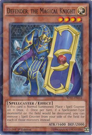 Defender, The Magical Knight (Shatterfoil) (BP03-EN054) (BP03)