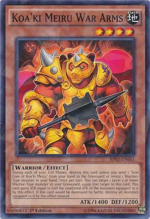 Koa'ki Meiru War Arms (Shatterfoil) (BP03-EN061) (BP03)