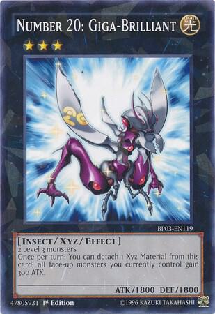 Number 20: Giga-Brilliant (Shatterfoil) (BP03-EN119) (BP03)