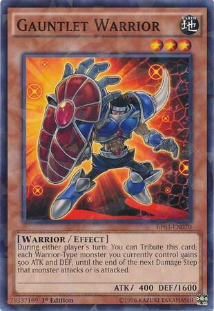 Gauntlet Warrior (Shatterfoil) (BP03-EN070) (BP03)