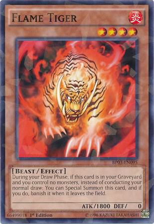 Flame Tiger (Shatterfoil) (BP03-EN095) (BP03)