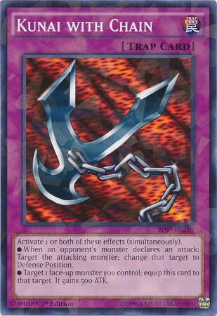 Kunai with Chain (Shatterfoil) (BP03-EN210) (BP03)