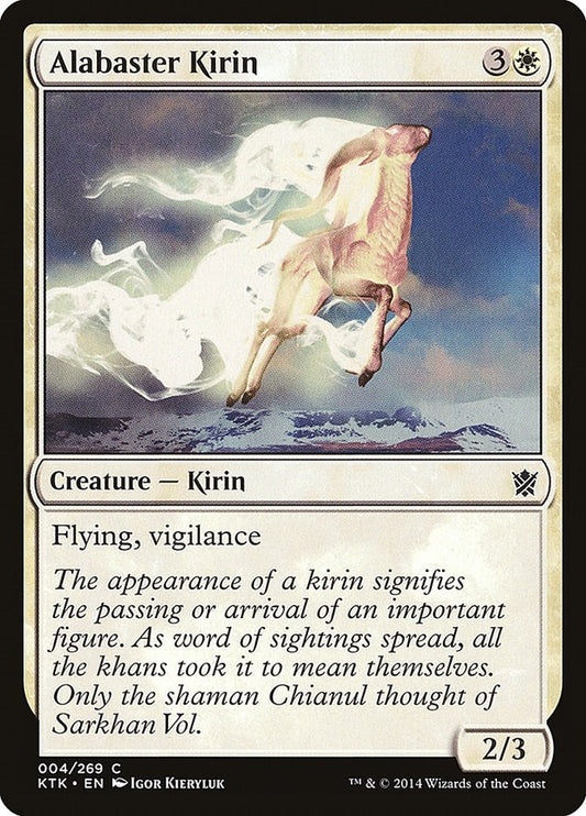 Image for Alabaster Kirin (4) (KTK) - Magic: The Gathering