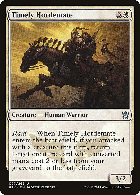 Image for Timely Hordemate (27) (KTK) - Magic: The Gathering