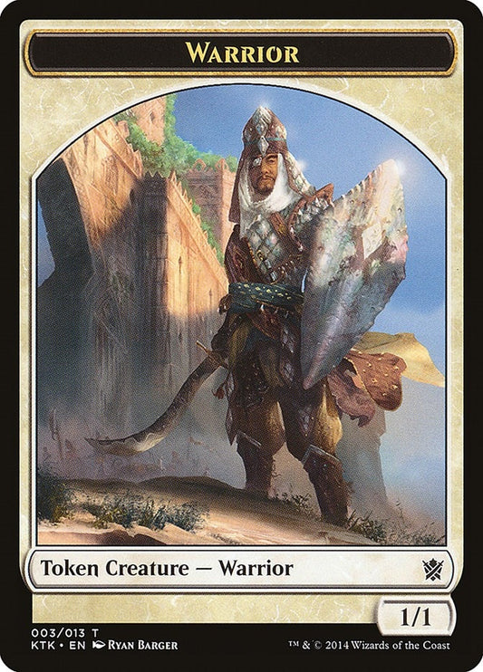 Image for Warrior Token (003) (3) (KTK) - Magic: The Gathering