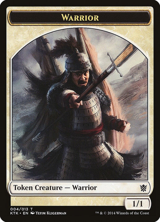 Image for Warrior Token (004) (4) (KTK) - Magic: The Gathering
