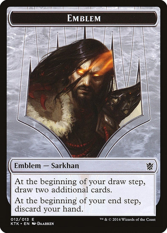 Image for Emblem - Sarkhan, the Dragonspeaker (12) (KTK) - Magic: The Gathering
