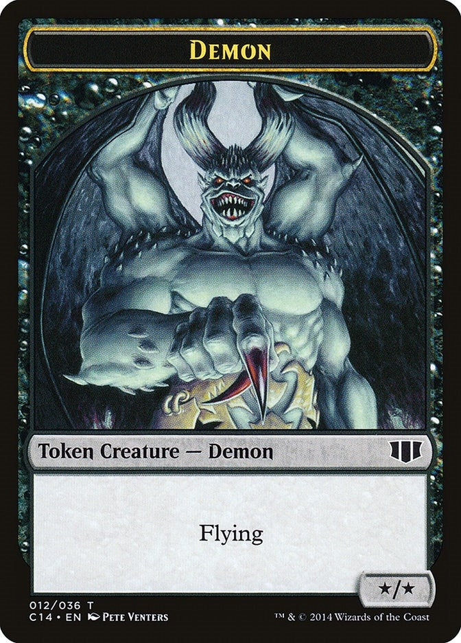 Demon (012) // Zombie (016) Double-Sided Token (12 // 16) (C14)