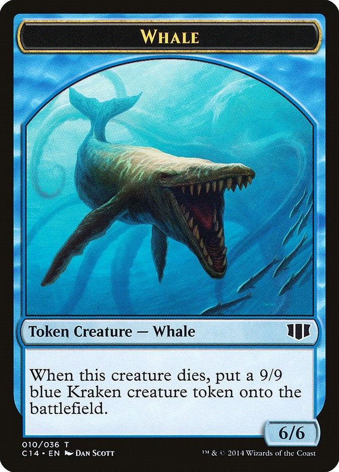 Whale // Zombie (011) Double-Sided Token (10 // 11) (C14)