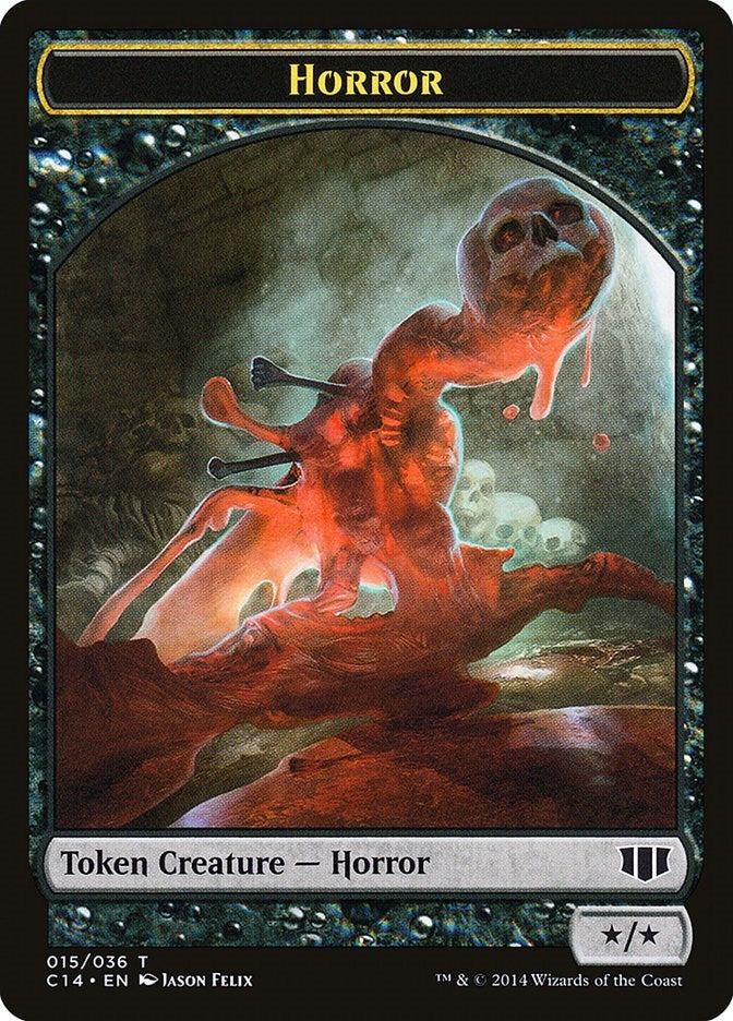 Horror // Zombie (016) Double-Sided Token (15 // 16) (C14)