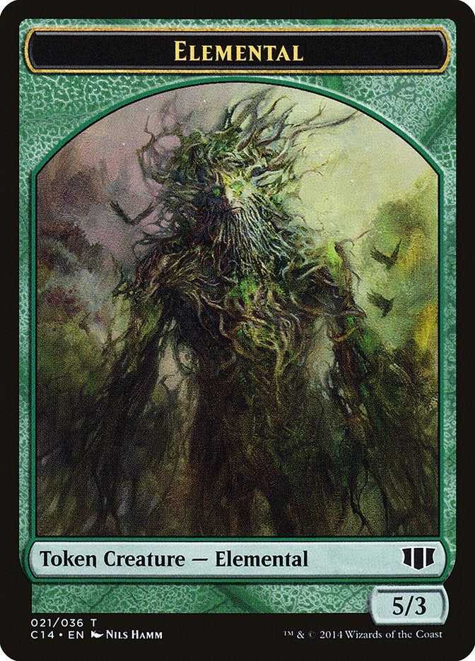 Elemental // Beast (019) Double-Sided Token (21 // 19) (C14)