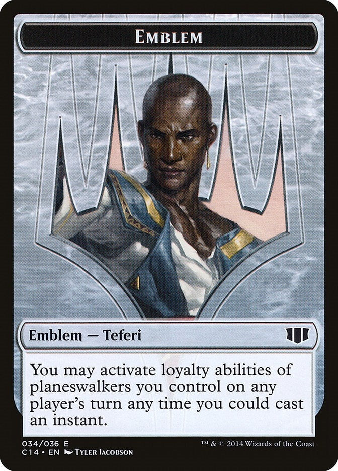 Emblem - Teferi, Temporal Archmage // Zombie (011) Double-Sided Token (34 // 11) (C14)