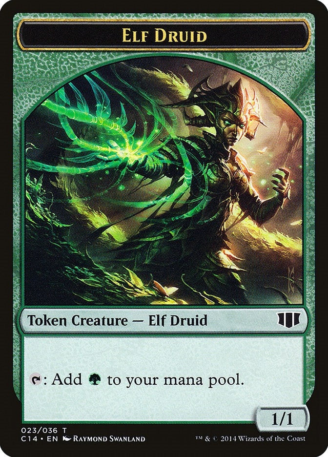 Elf Druid // Beast (020) Double-Sided Token (23 // 20) (C14)