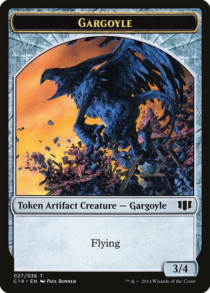 Gargoyle // Elf Warrior Double-Sided Token (27 // 24) (C14)