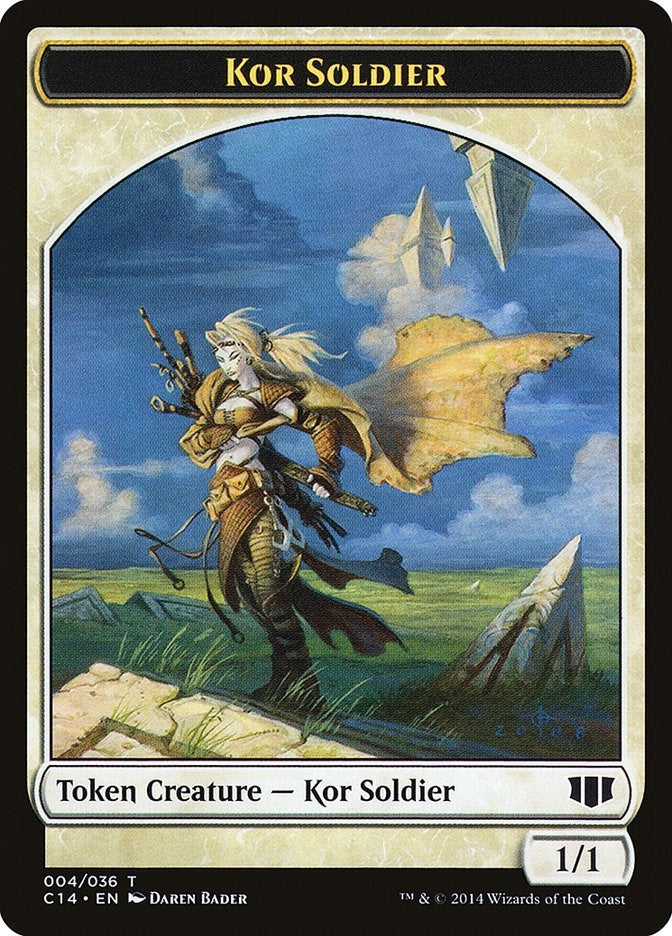 Kor Soldier // Pegasus Double-Sided Token (4 // 5) (C14)