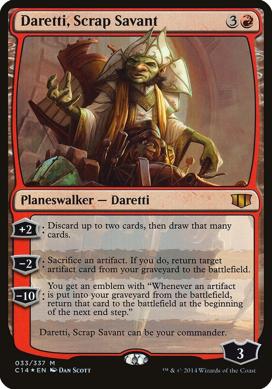 Daretti, Scrap Savant (Commander 2014) (33) (OVER)
