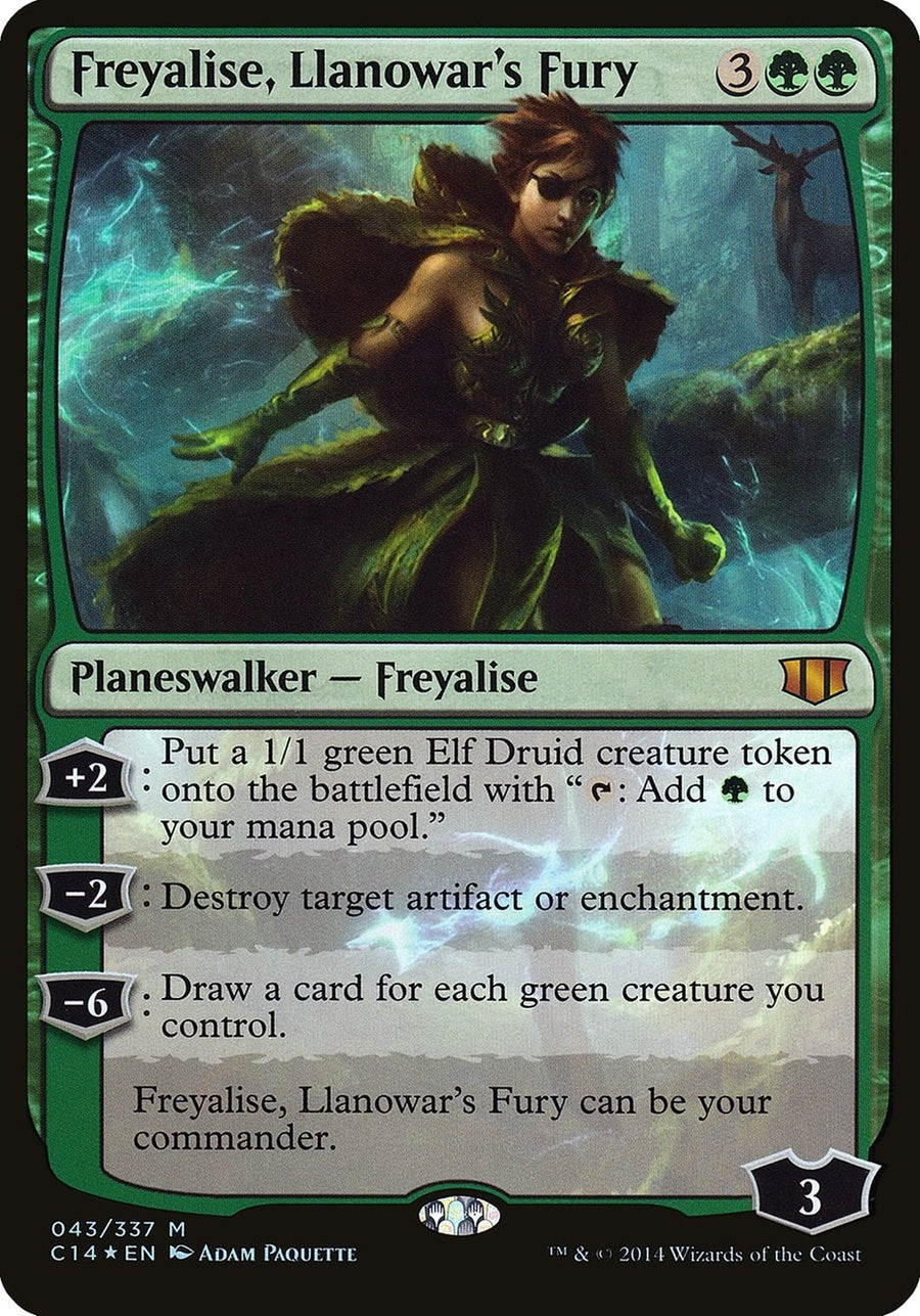Freyalise, Llanowar's Fury (Commander 2014) (43) (OVER)