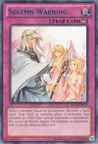 Solemn Warning (Blue) (DL18-EN019) (DL)