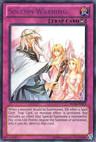 Solemn Warning (Purple) (DL18-EN019) (DL)