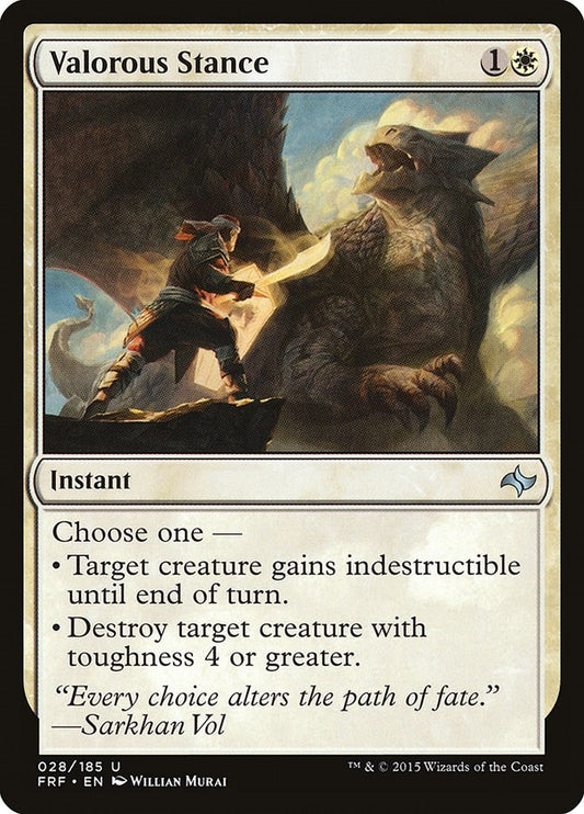 Image for Valorous Stance (28) (FRF) - Magic: The Gathering