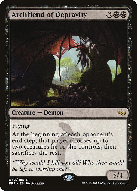 Image for Archfiend of Depravity (62) (FRF) - Magic: The Gathering