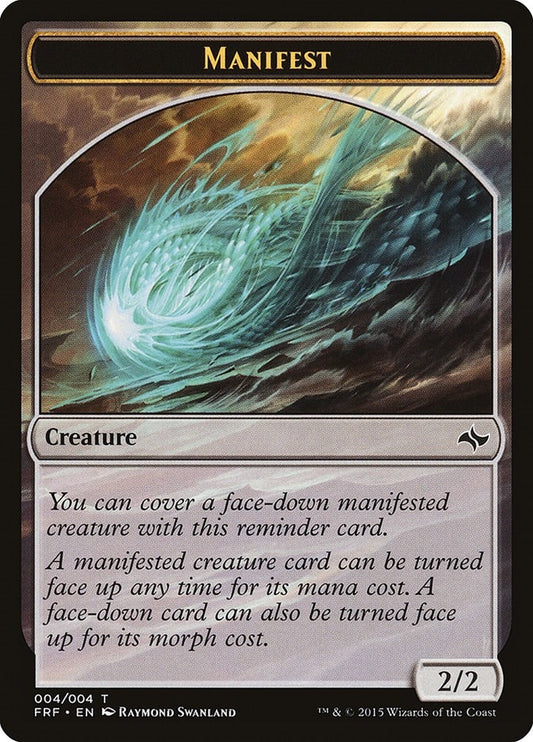 Image for Manifest Token (4) (FRF) - Magic: The Gathering