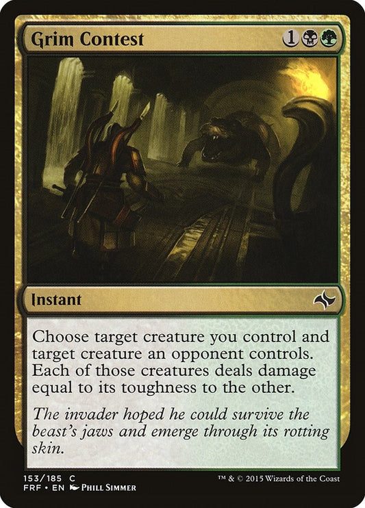 Image for Grim Contest (153) (FRF) - Magic: The Gathering