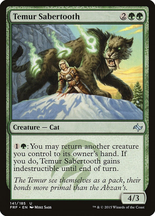Image for Temur Sabertooth (141) (FRF) - Magic: The Gathering