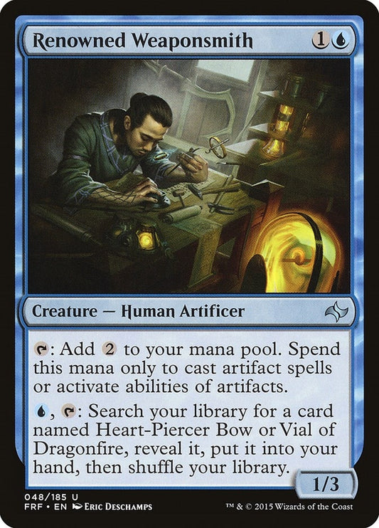 Image for Renowned Weaponsmith (48) (FRF) - Magic: The Gathering