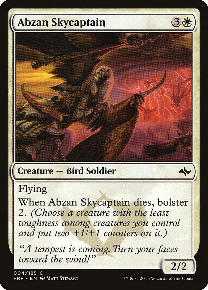 Image for Abzan Skycaptain (4) (FRF) - Magic: The Gathering
