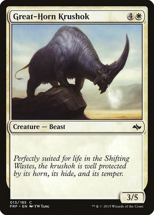 Image for Great-Horn Krushok (13) (FRF) - Magic: The Gathering