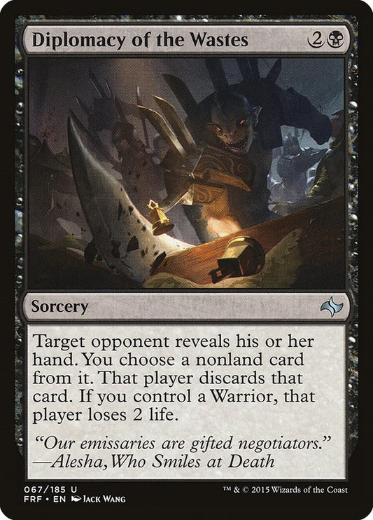 Image for Diplomacy of the Wastes (67) (FRF) - Magic: The Gathering