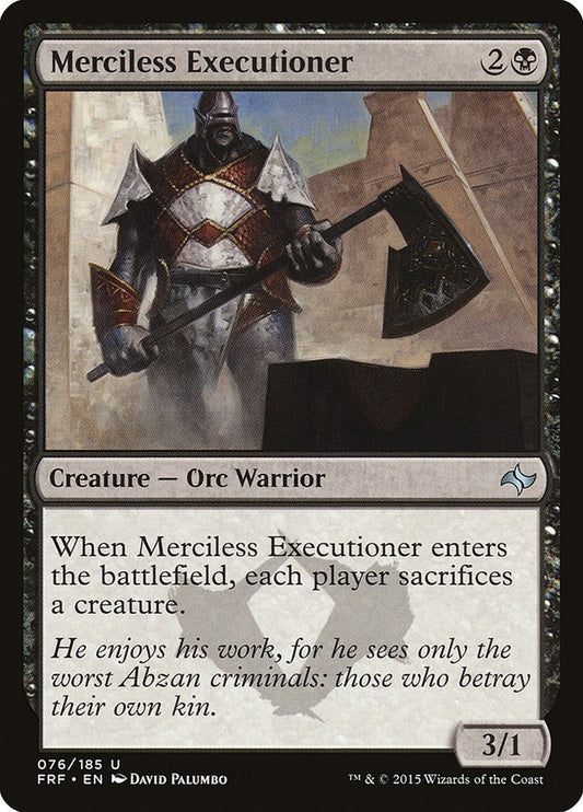Image for Merciless Executioner (76) (FRF) - Magic: The Gathering