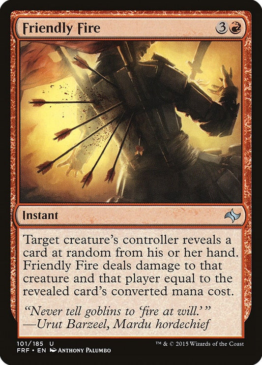 Image for Friendly Fire (101) (FRF) - Magic: The Gathering