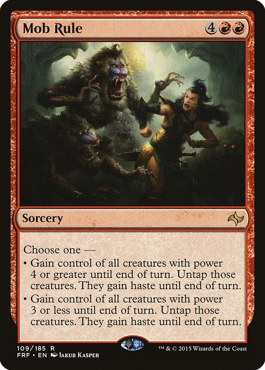 Image for Mob Rule (109) (FRF) - Magic: The Gathering