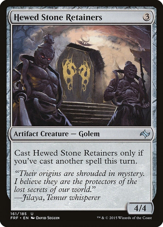 Image for Hewed Stone Retainers (161) (FRF) - Magic: The Gathering