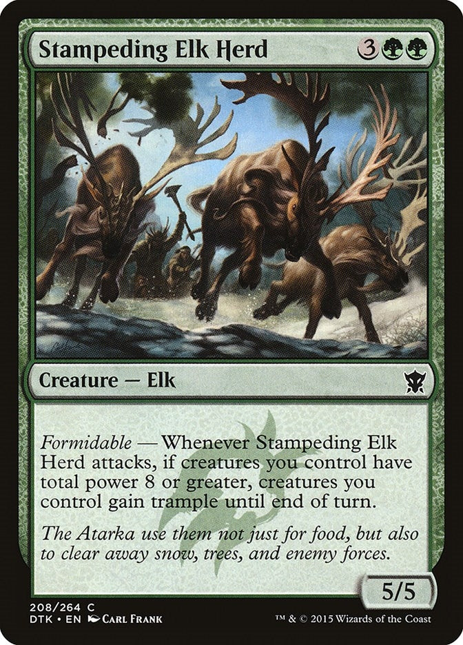 Stampeding Elk Herd (208) (DTK)
