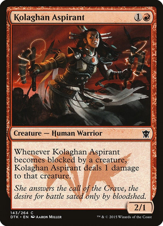 Image for Kolaghan Aspirant (143) (DTK) - Magic: The Gathering