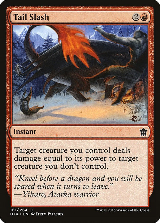 Image for Tail Slash (161) (DTK) - Magic: The Gathering