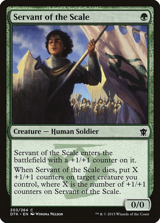 Image for Servant of the Scale (203) (DTK) - Magic: The Gathering