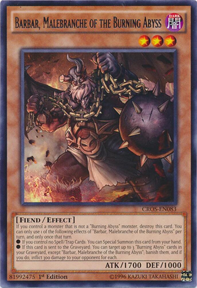 Barbar, Malebranche of the Burning Abyss (CROS-EN083) (CROS)
