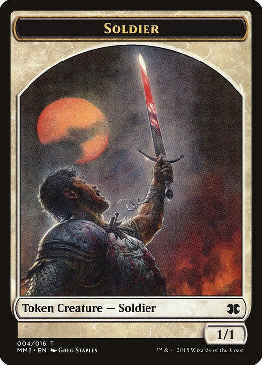 Image for Soldier Token (4) (MM2) - Magic: The Gathering