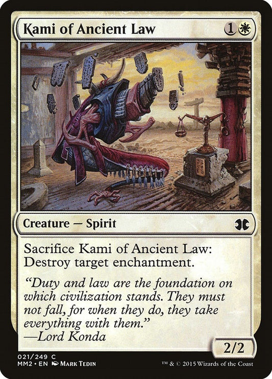 Image for Kami of Ancient Law (21) (MM2) - Magic: The Gathering